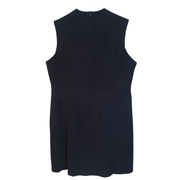Lysse Navy Faux Suede Mini Cocktail Party Dress - Picture 4 of 7